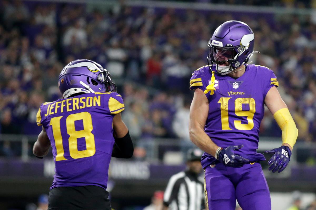 Adam Thielen Has 3 Words for His Trade Back to the Vikings: ‘We’re Going Home!’