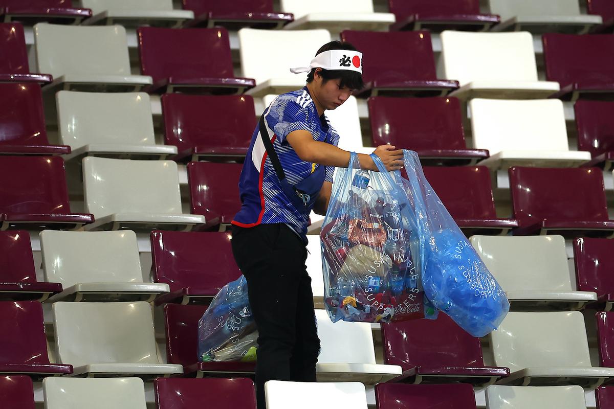 Japan Fans Praised for Stadium Cleanup After World Cup Win Against Germany