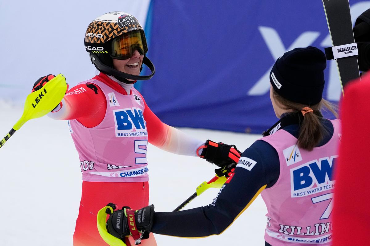 Holdener Ties With Swenn Larsson to Win World Cup Slalom in Killington; Shiffrin 5th