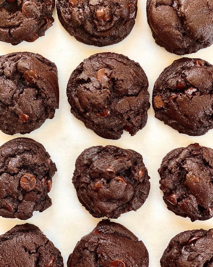 Double Chocolate Chip Cookies Are Soft, Chewy and Abundantly Chocolaty