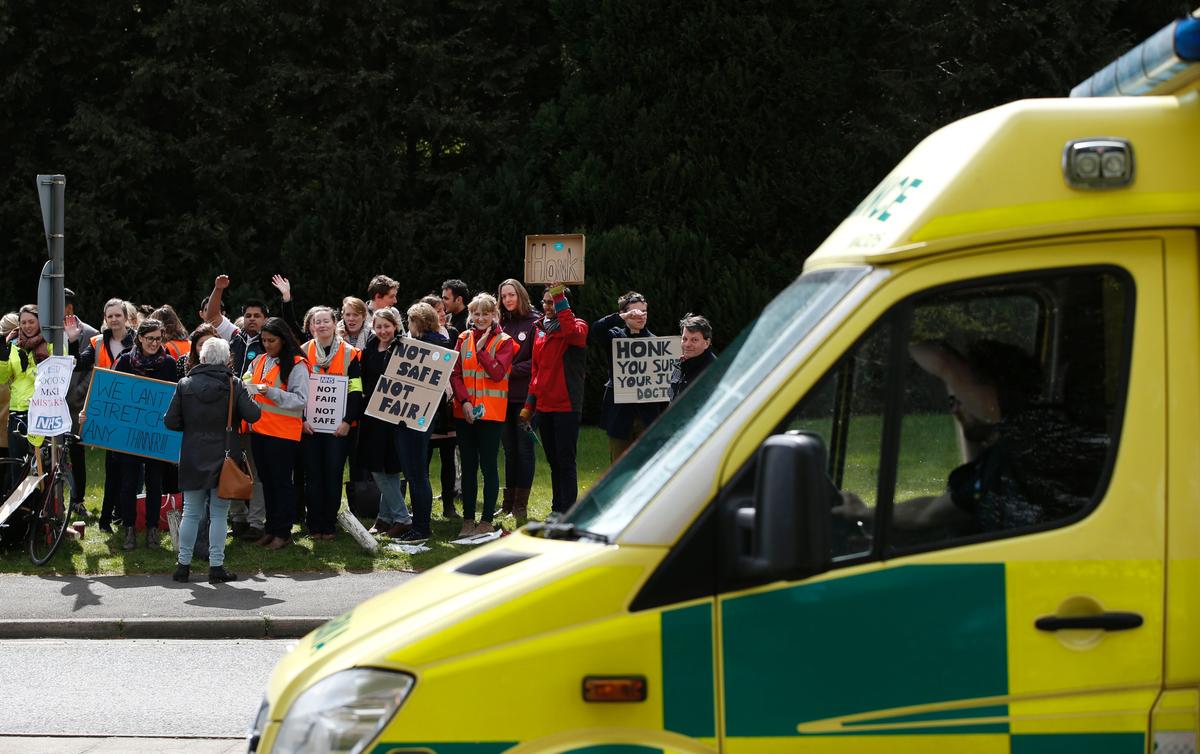 British Government Mulls Banning Strikes by Health Care Workers