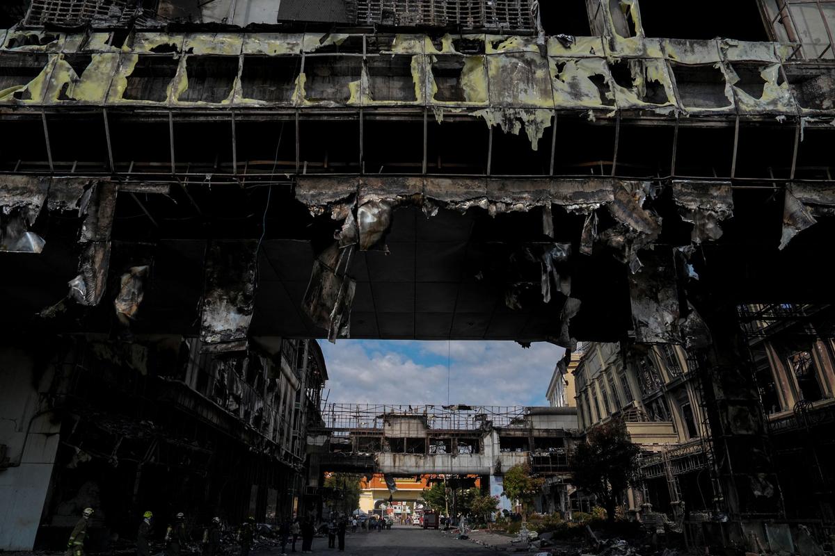 Rescuers Search for Bodies in Ruins of Cambodia Casino Fire