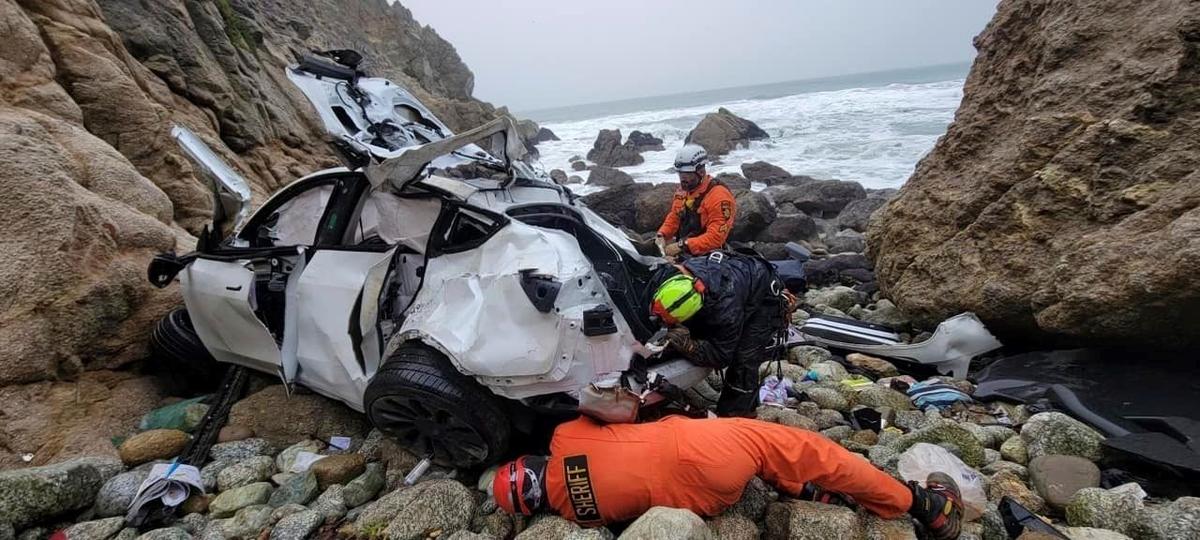 Driver in California Cliff Crash Moved From Hospital to Jail