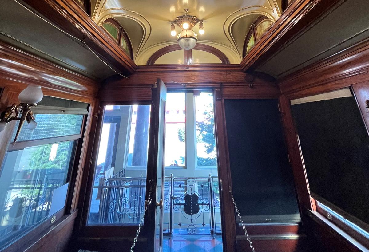 Parked Beautifully: Ornate Train Car Harkens Back to Bygone Travel Era