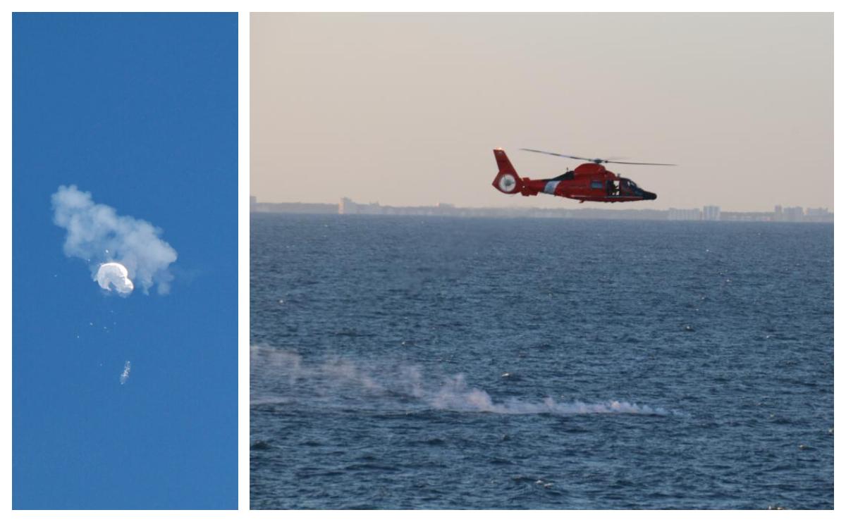 US Military Releases First Pictures of China Spy Balloon Recovery Efforts