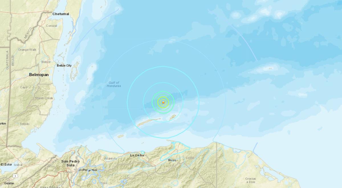 Earthquake Felt on Honduran Tourist Island, No Initial Reports of Damage