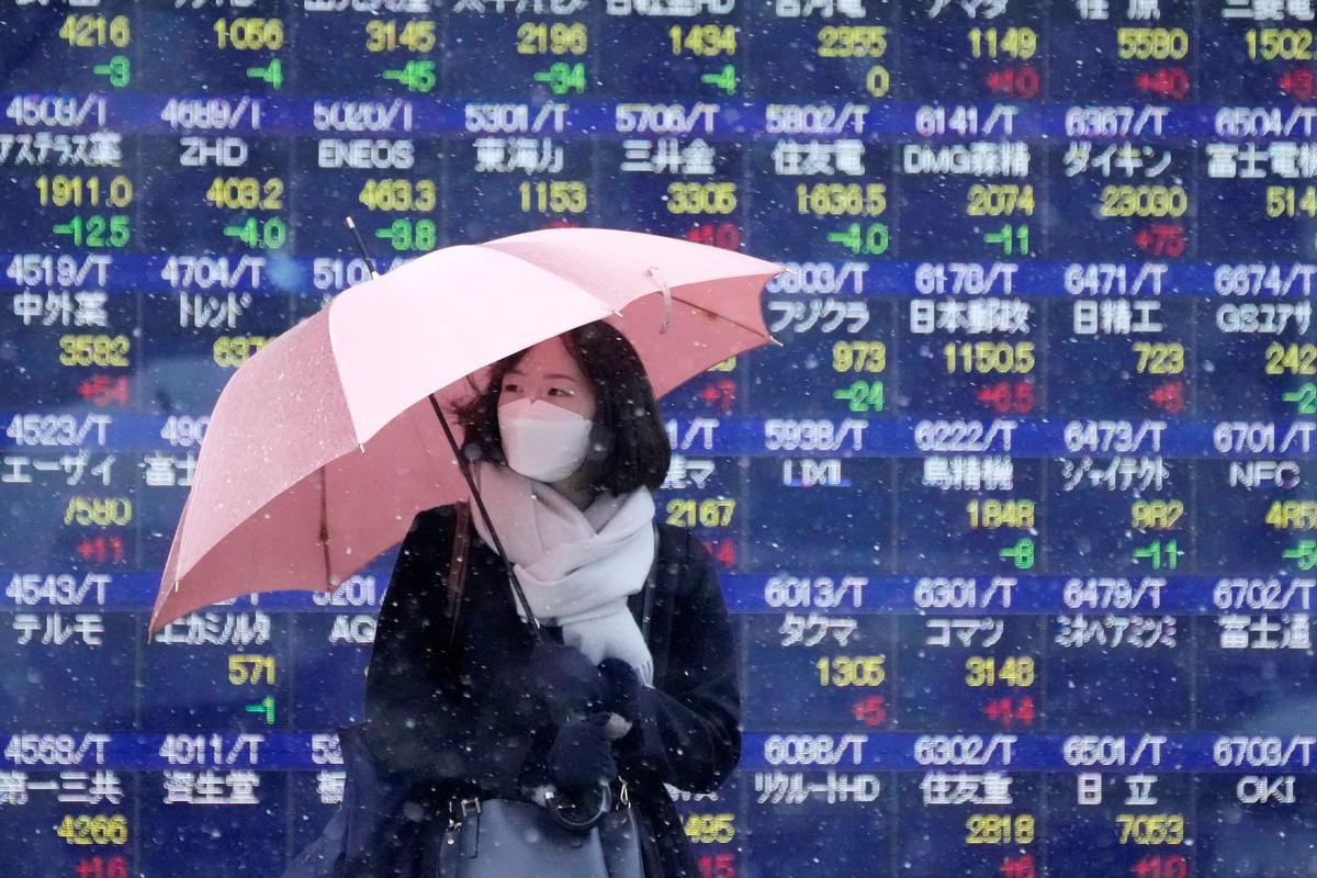 Global Shares Fall, Eyes on Inflation, Earnings, Growth