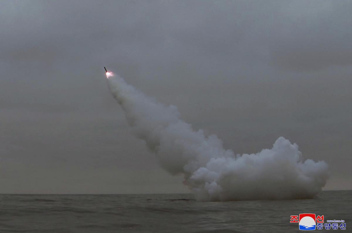 North Korea Launches Missiles From Submarine as US–South Korean Drills Begin