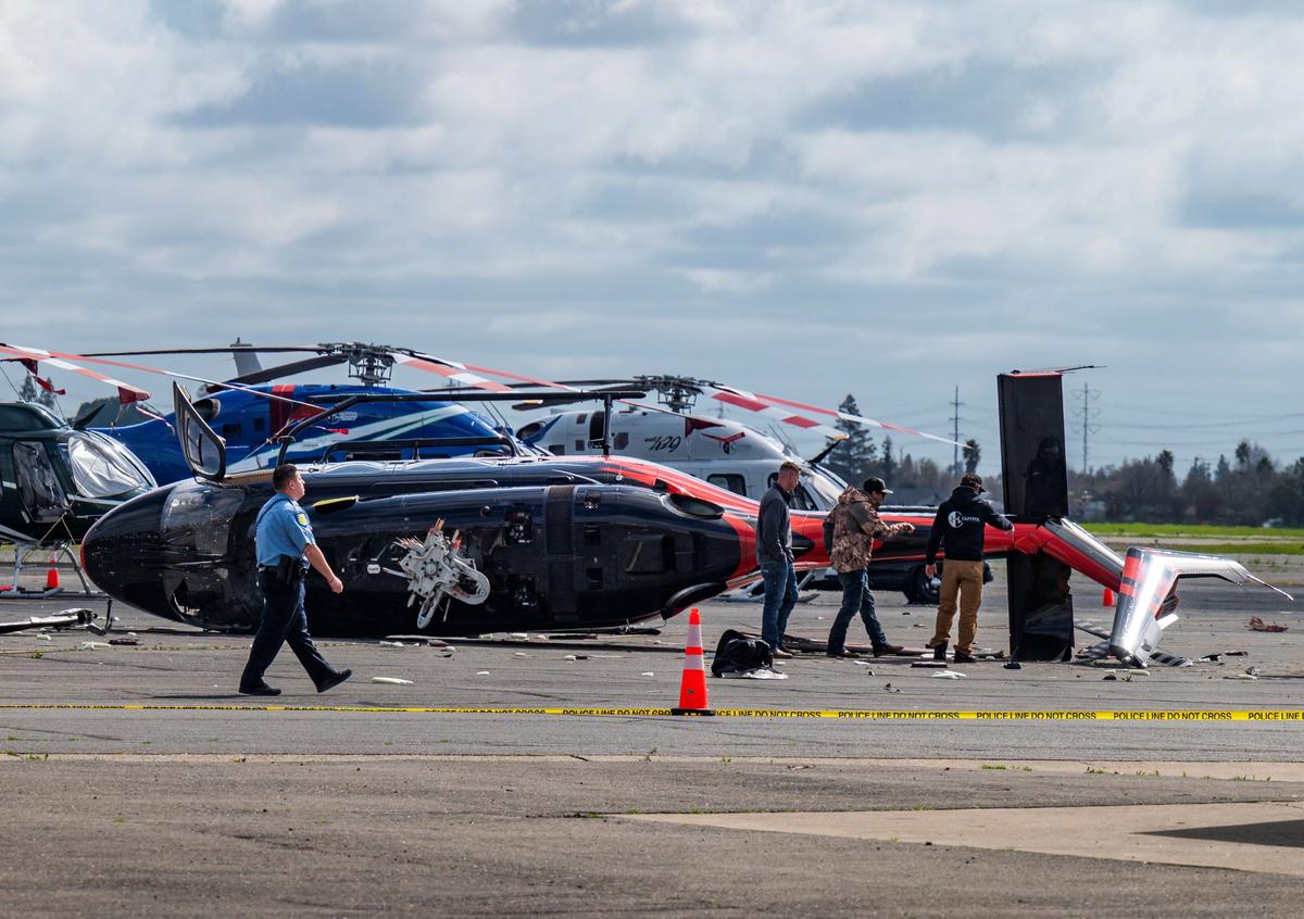 Stolen Helicopter Crashes at Sacramento Executive Airport