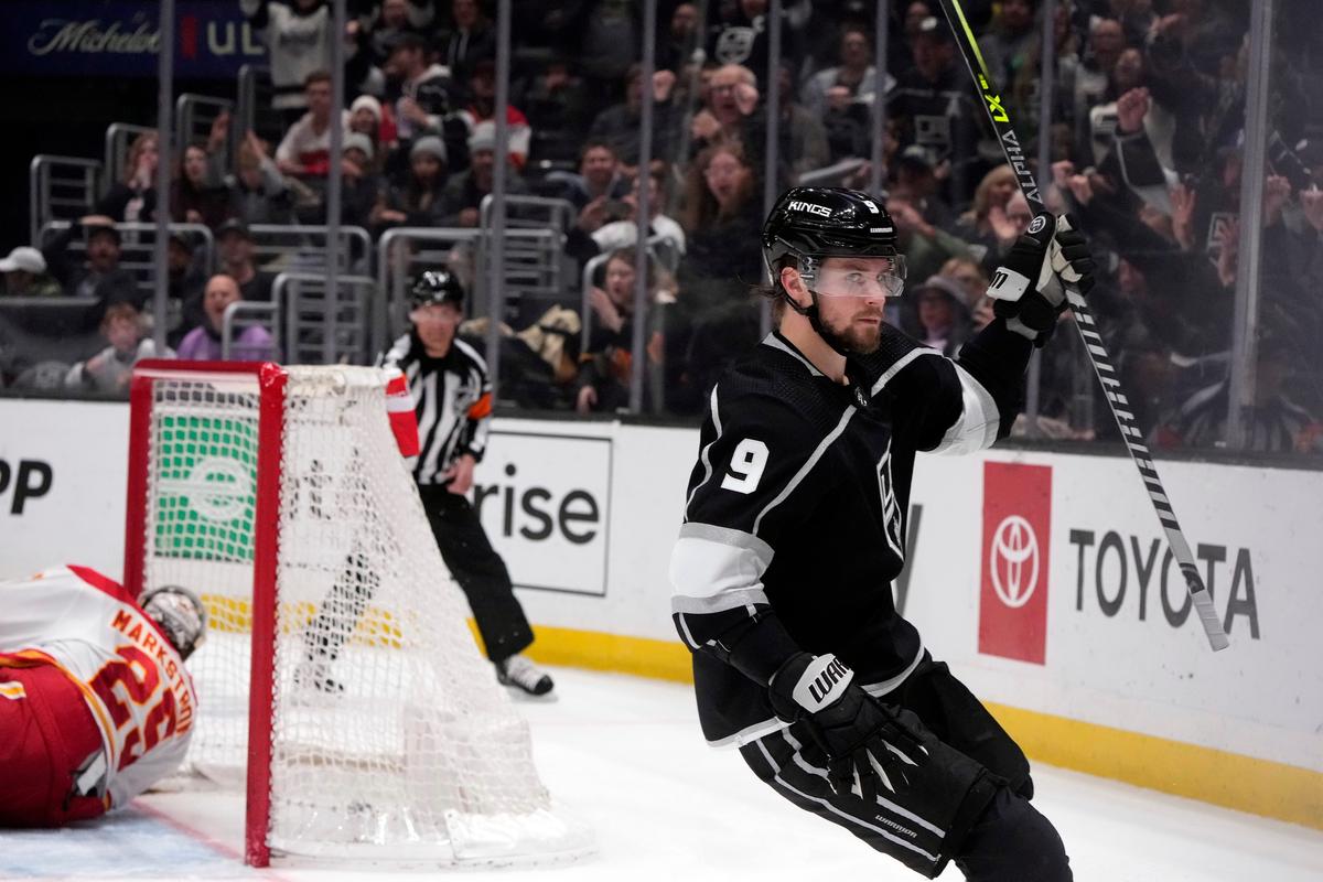 Kempe Leads Kings Into 1st Place With 8–2 Win Over Flames