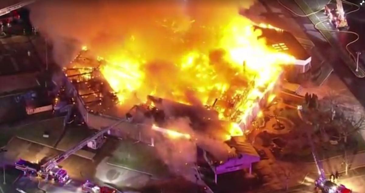 Massive Fire Destroys New Jersey Church