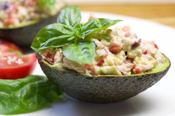 Tuna stuffed avocado. (Iryna Kondrashova/Shutterstock)