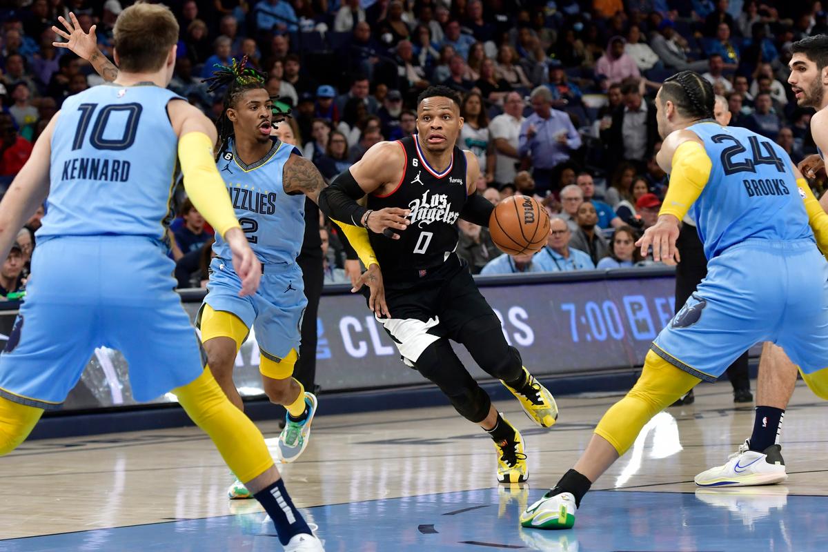 Westbrook Has Season-High 36 Points, Clippers Beat Grizzlies