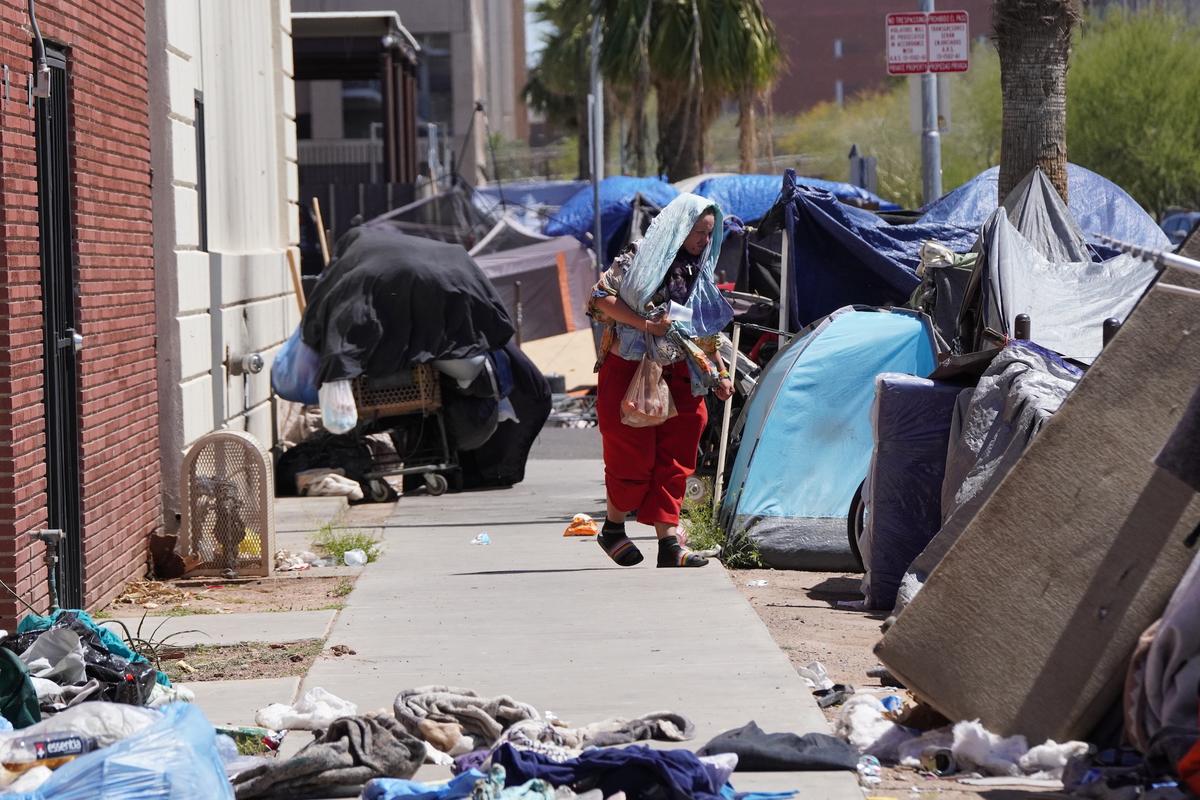 Homeless Phoenix Residents Await City’s Action Displacing Them From ’the Zone’