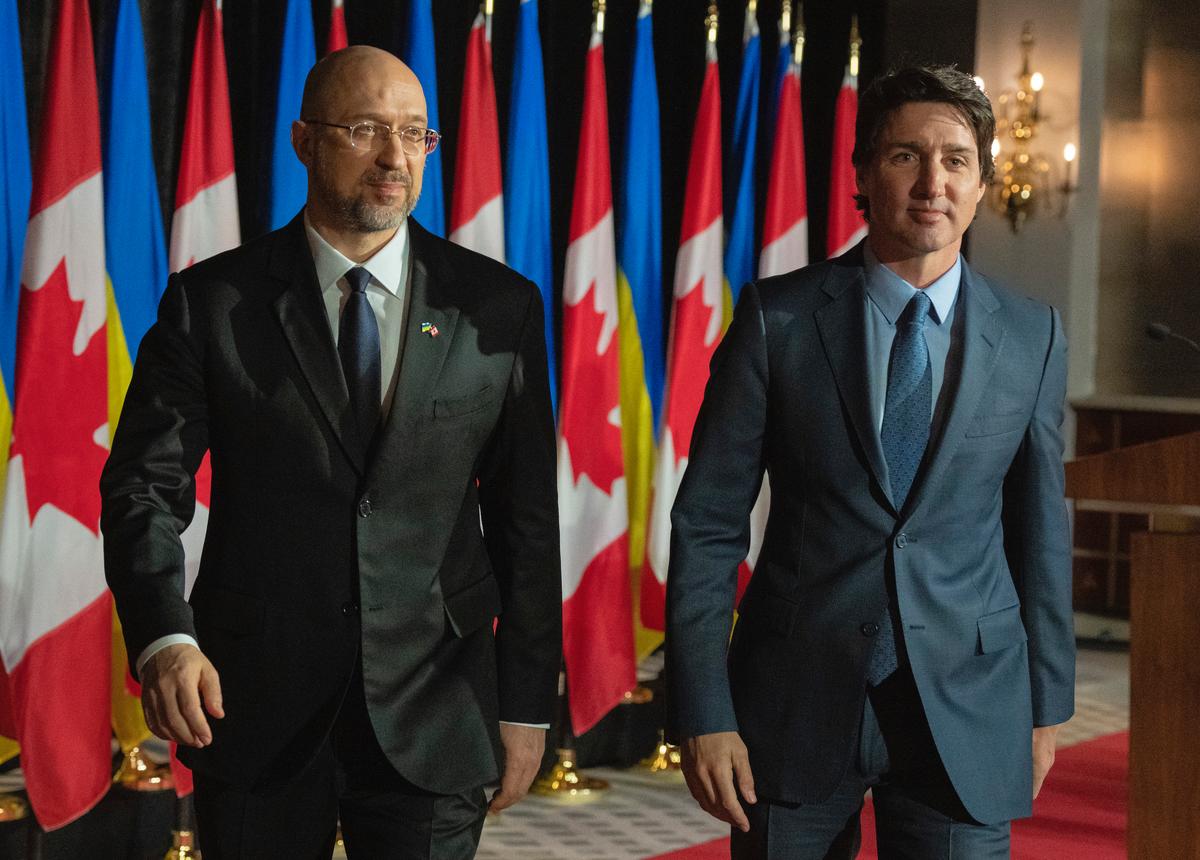 Trudeau Announces New Military Aid, Bilateral Agreements During Ukraine PM’s Visit