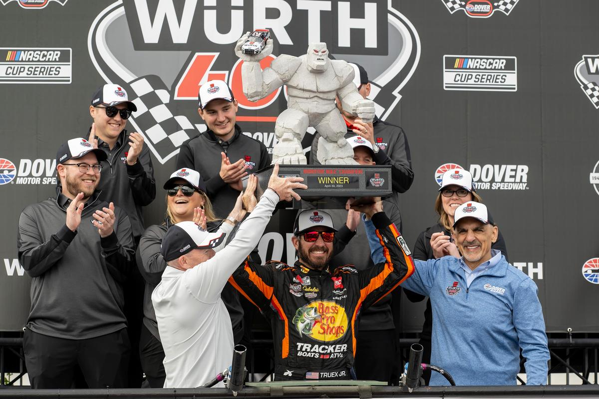 Truex Wins NASCAR Race at Dover for 3rd Time on a Monday