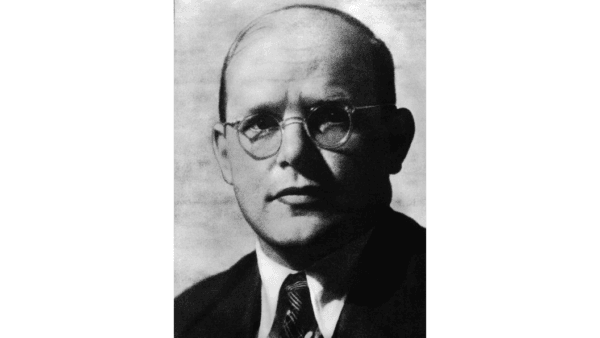 Portrait of German religious leader and resistance participant Dietrich Bonhoeffer, late 1930s or early 1940s. An outspoken critic of the Nazi regime, the Lutheran pastor and theologian was ultimately hanged at Flossenbürg Concentration Camp. (Authenticated News/Getty Images)