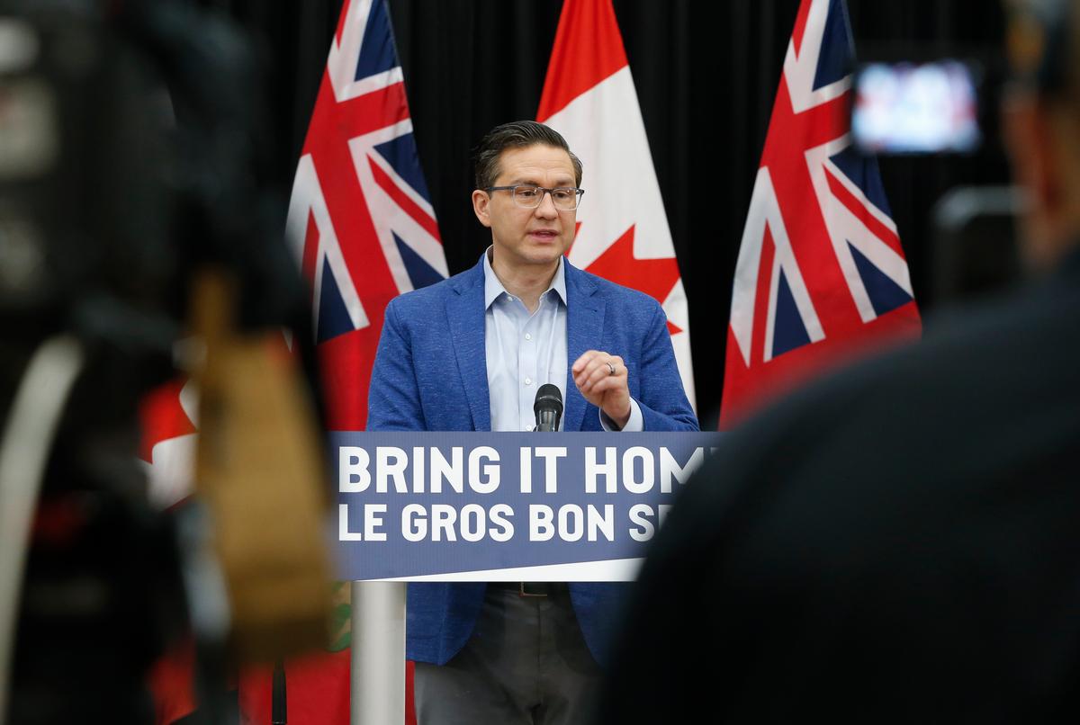 Poilievre in Manitoba Ahead of Byelection, Shoring Up Support Against Bernier