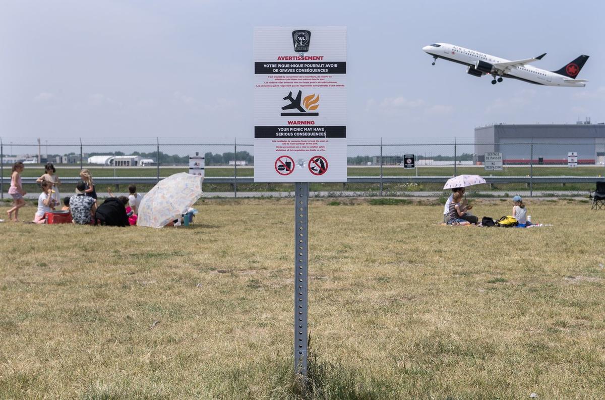 Picnics at Montreal’s Unique Plane-Spotting Park Risk Bird Strikes: Airport