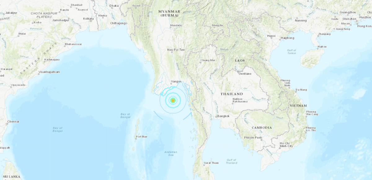 Earthquake Recorded Off Burma’s Coast, Shakes Buildings in Thailand