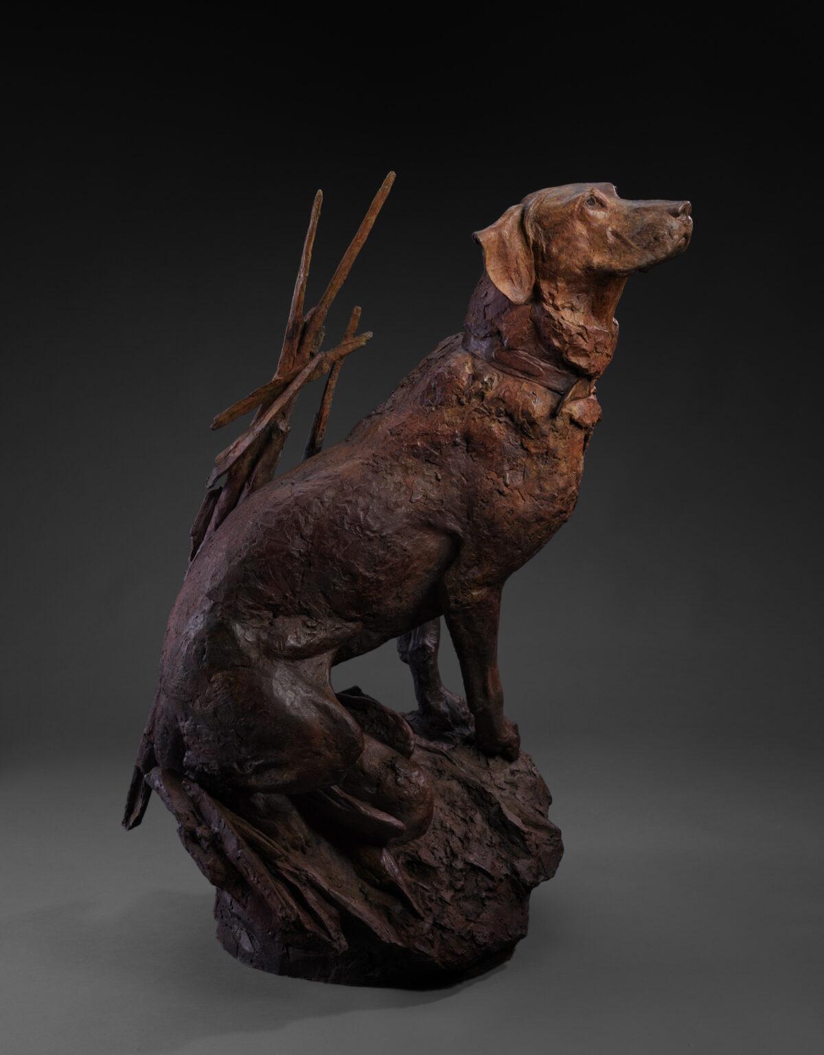 “Molly Is a Working Girl,” by Walter T. Matia. Bronze; 38 inches by 25 inches by 16 1/2 inches. Winner of the 2023 Prix de West Purchase Award. (Courtesy of the National Cowboy & Western Heritage Museum)