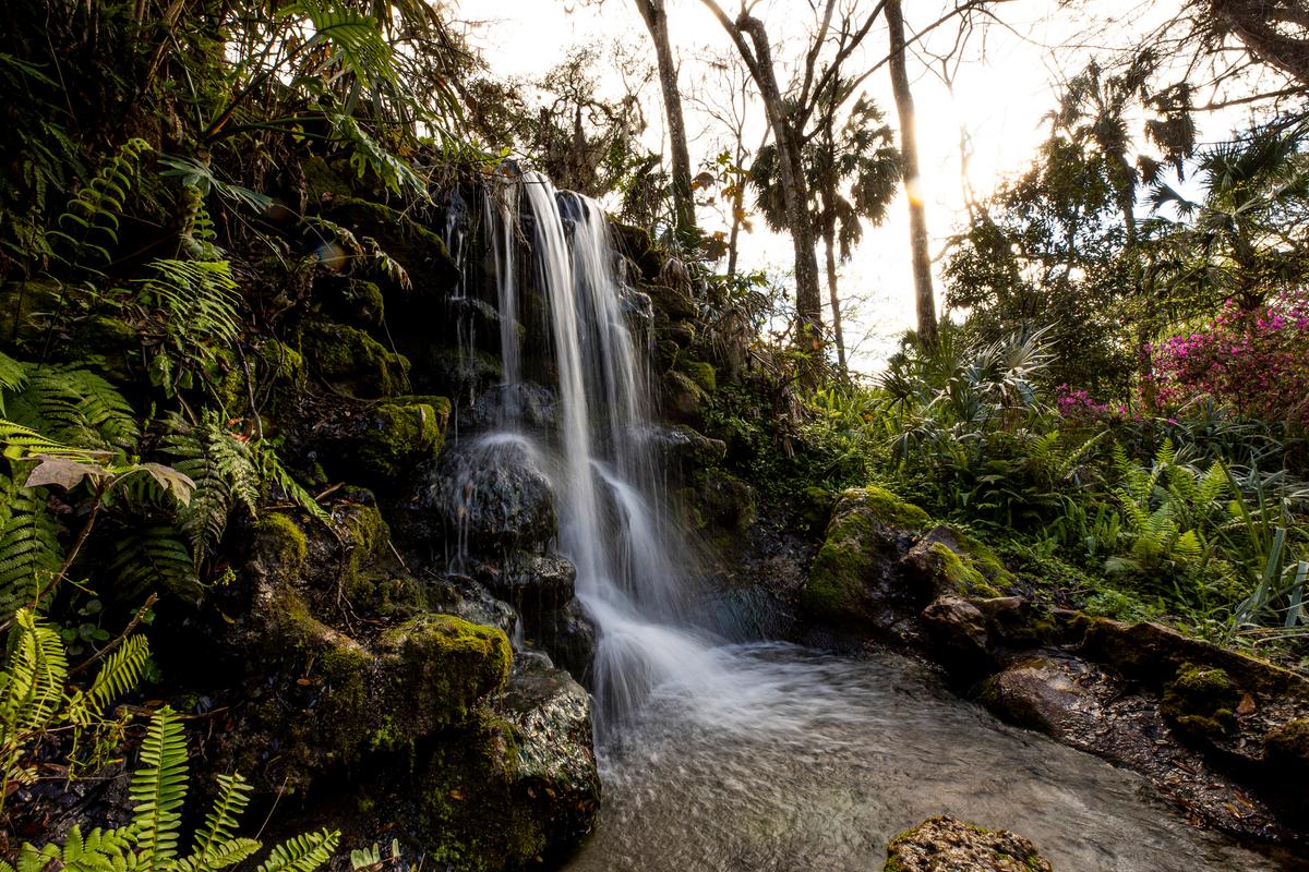 Rainbow Springs State Park provides visitors with three manmade waterfalls, a remnant of the park's private attraction days, near Dunnellon, Fla., on March 3, 2021. (Patrick Connolly/Orlando Sentinel/TNS)