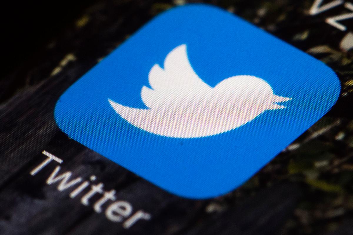 A Twitter app icon on a mobile phone in Philadelphia on April 26, 2017. (Matt Rourke/AP Photo)