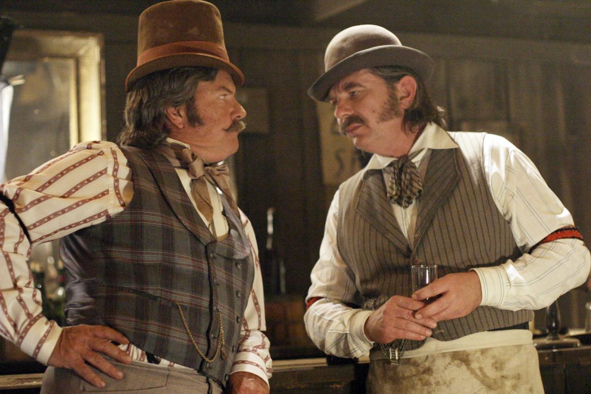‘‘Deadwood’’ gentlemen at the saloon. (MovieStillDB)