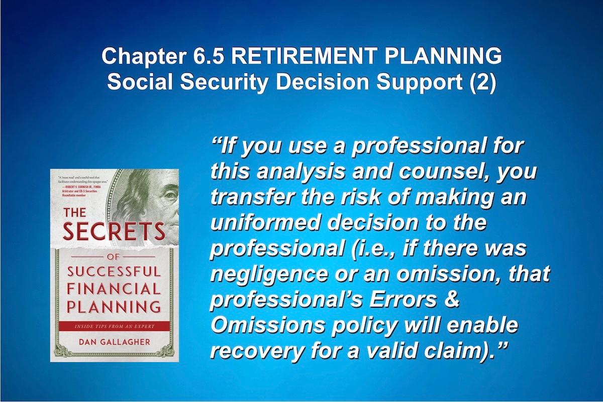 The Secrets of Successful Financial Planning: Inside Tips From an Expert (Part 6.5)