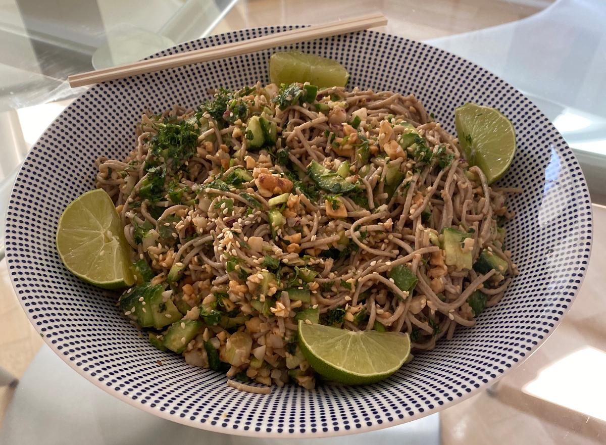 Soba Noodle Salad With Peanut Sauce Is Refreshing in a Heat Wave