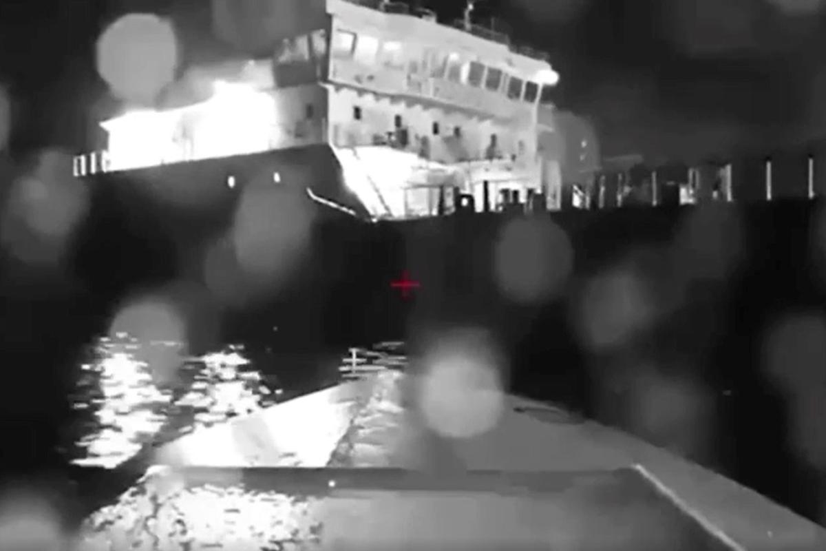 Ukrainian Drones Hit a Russian Tanker Near Crimea, Russia Says