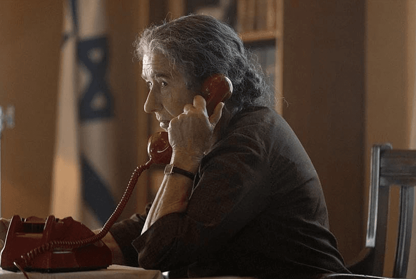 Golda Meir (Helen Mirren) in "Golda." (Bleeker Street)