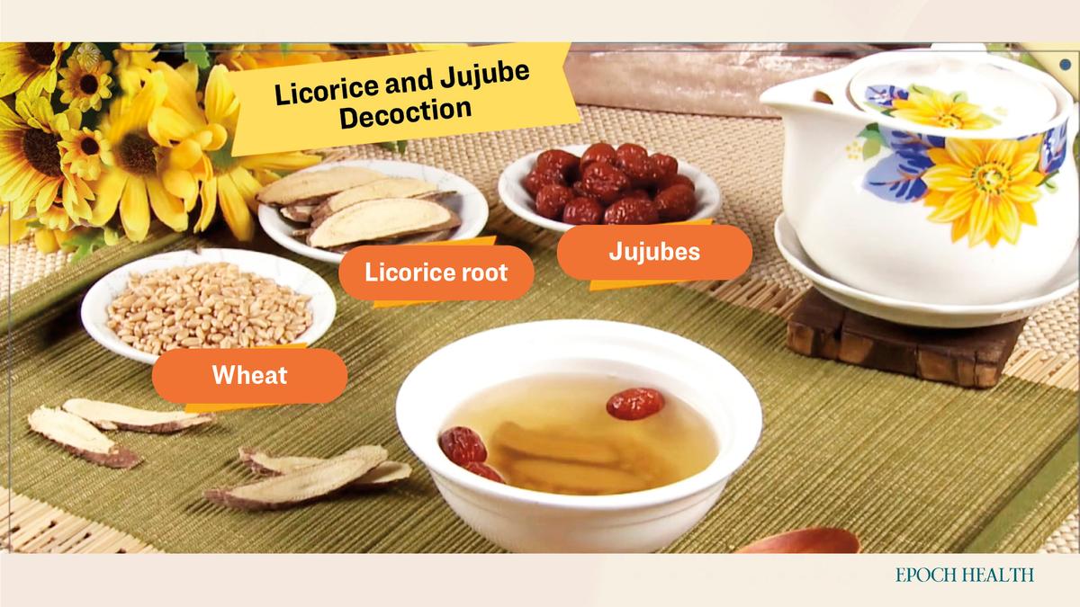Licorice and jujube decoction. (The Epoch Times)
