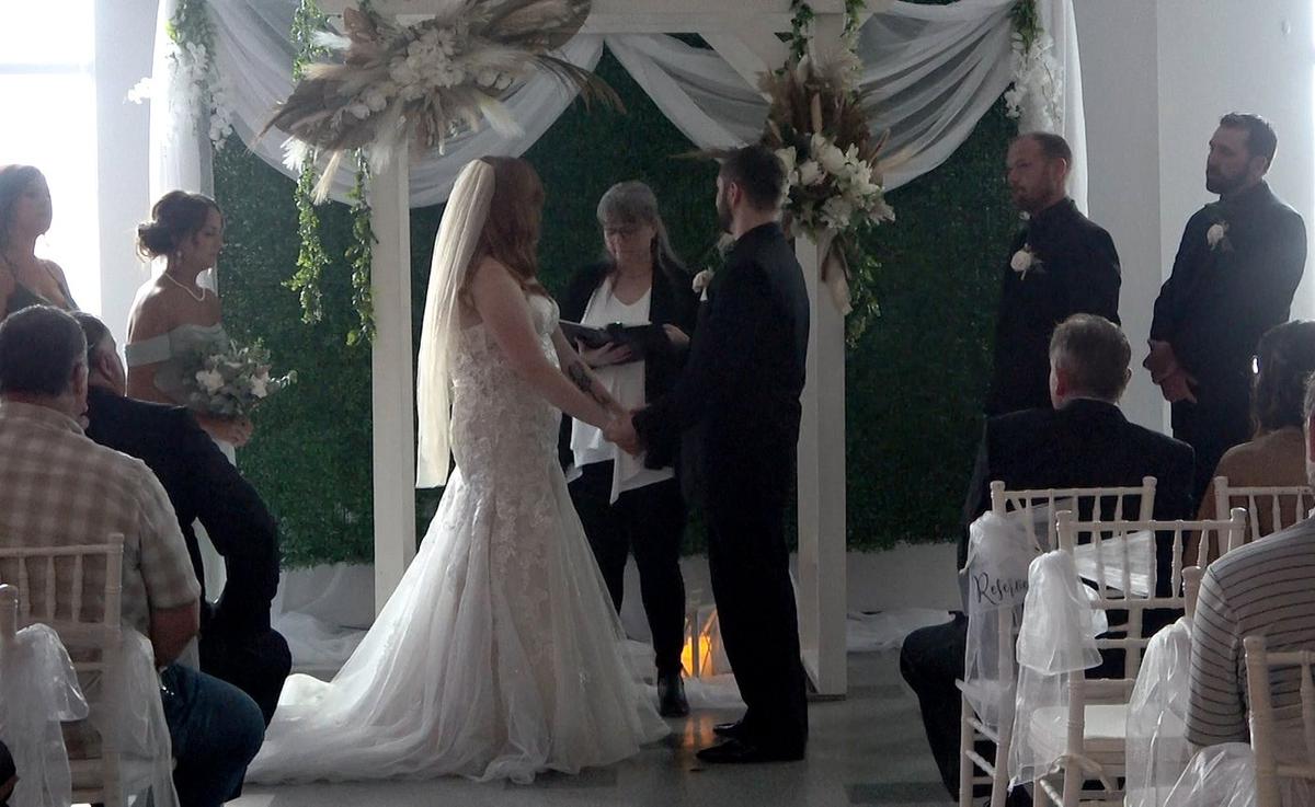 NB Couple Proceeds With Wedding Amid Onslaught From Post-Tropical Storm Lee