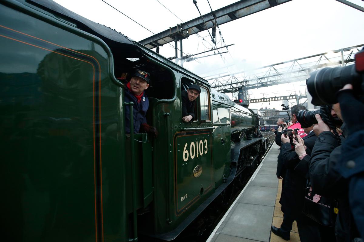 The Flying Scotsman Locomotive Collided With Another Train in Scotland. Several People Were Injured