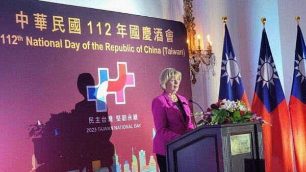 Liberal MP Judy Sgro speaks during an event marking the 112th National Day of the Republic of China (Taiwan) in Toronto on Oct. 5, 2023. (Courtesy of the Taipei Economic and Cultural Office, Toronto)
