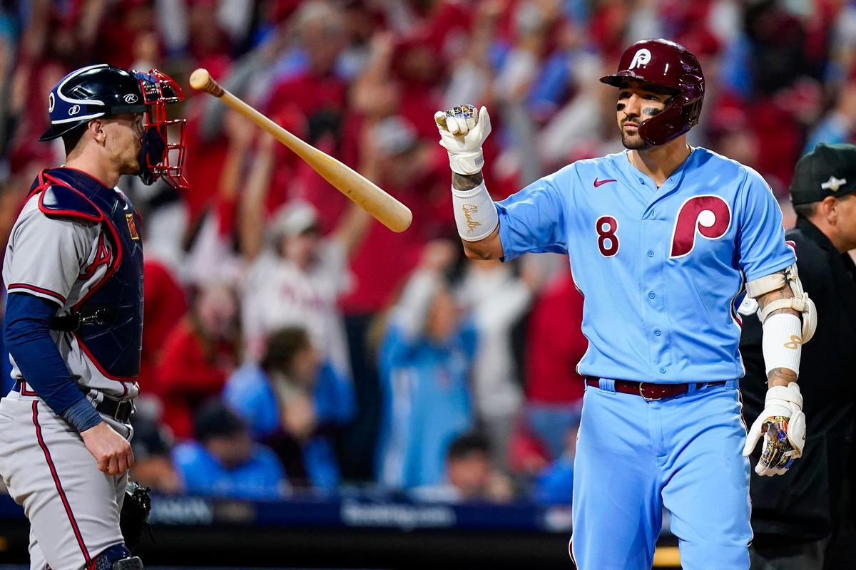 Castellanos Hits 2 Homers Again, Powers Phillies Past Braves 3–1 and Into 2nd Straight NLCS