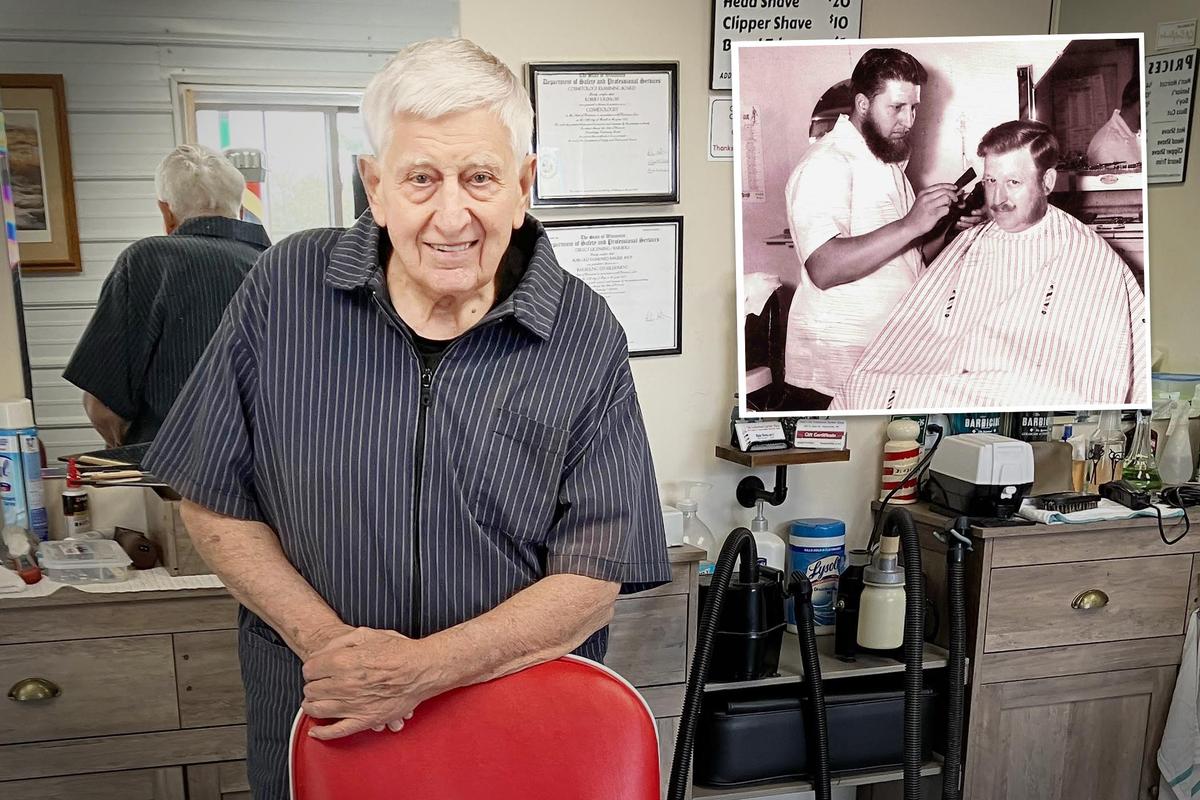 91-Year-Old Barber Opens His Dream Shop, Says Retirement Means Doing What You Love the Most