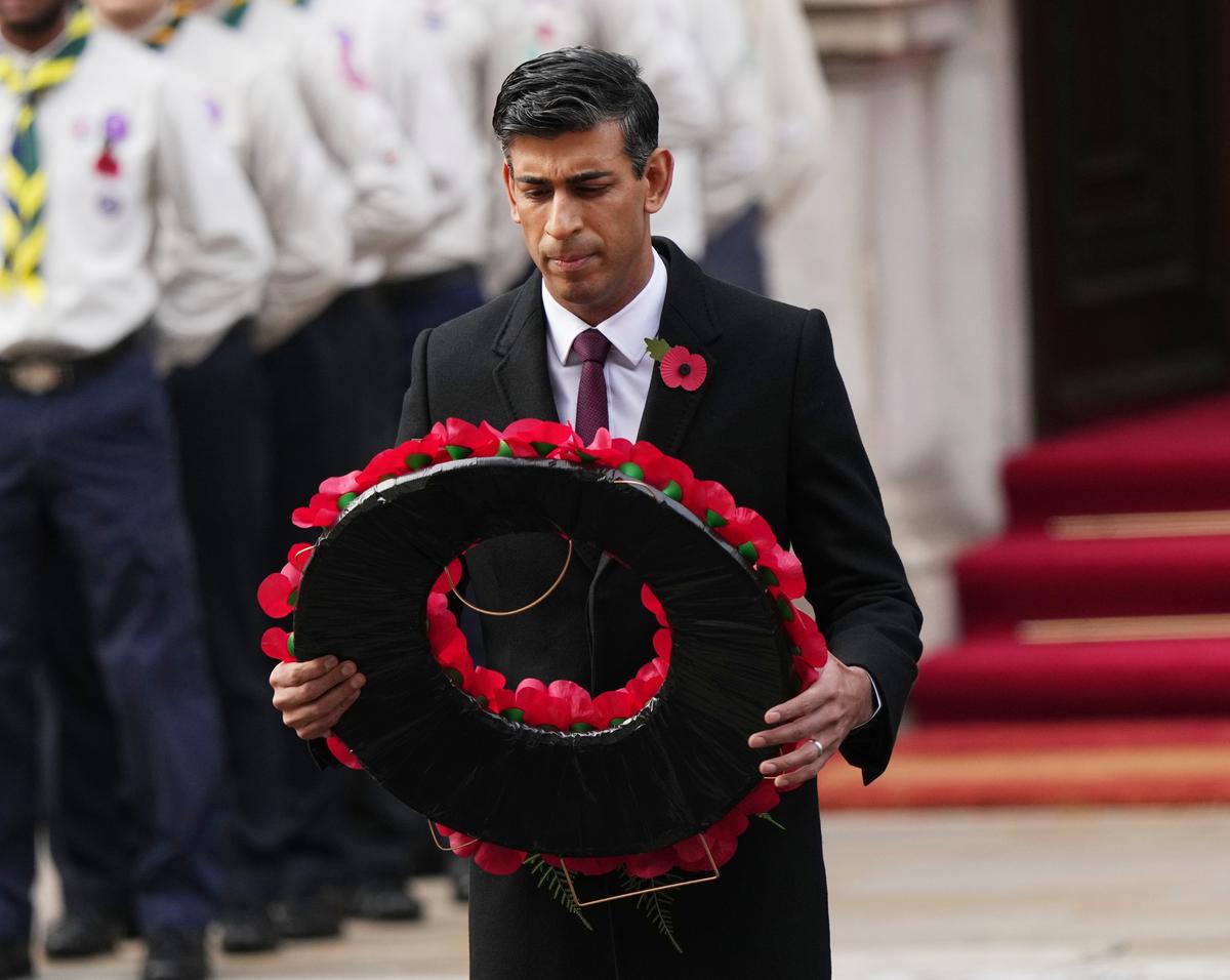 Sunak Says Planning Protests on Armistice Day Is ‘Provocative and Disrespectful’