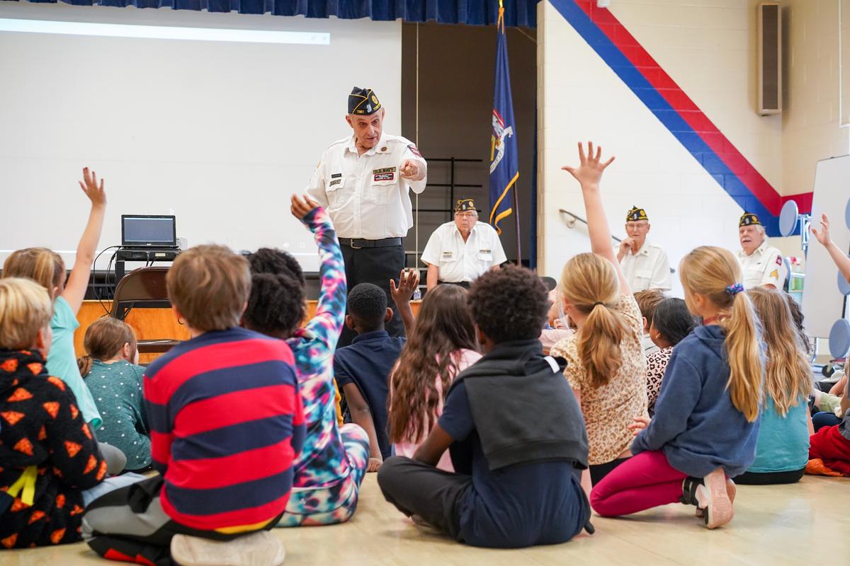 American Legion Post 1181 Spreads Patriotism at Circleville Elementary School
