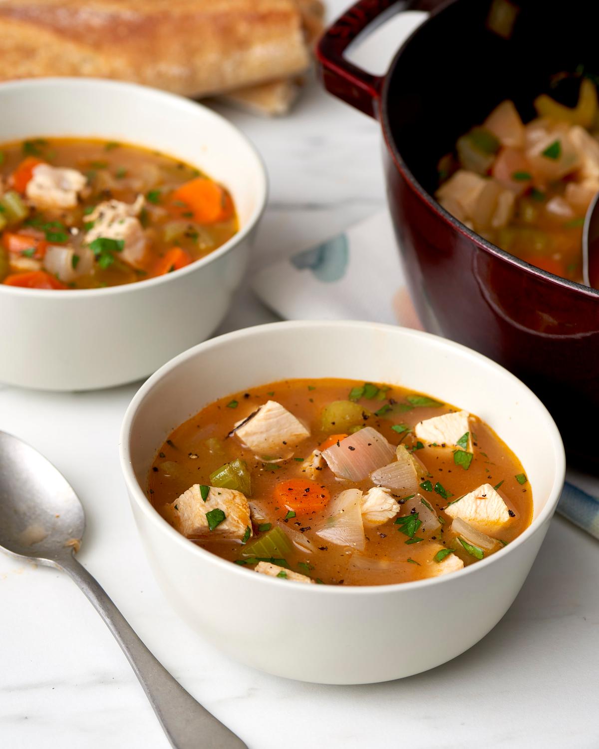 The Take Your Turkey Day Leftovers and Turn Them Into a Simple, Cozy Soup