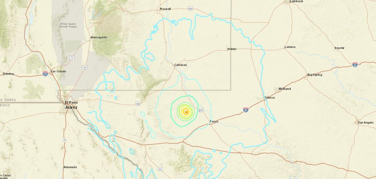 Moderate 5.3 Magnitude Earthquake Recorded in Sparsely Populated West Texas County