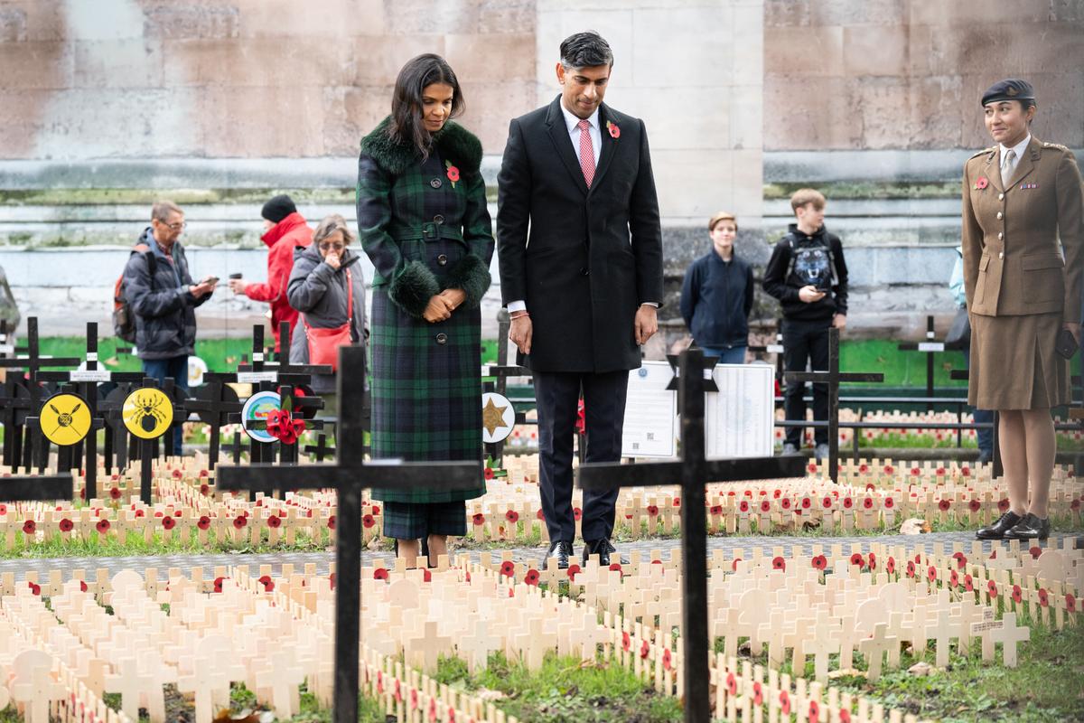 Sunak Issues Plea for ‘Unity’ Amid Tensions Over Gaza March on Armistice Day