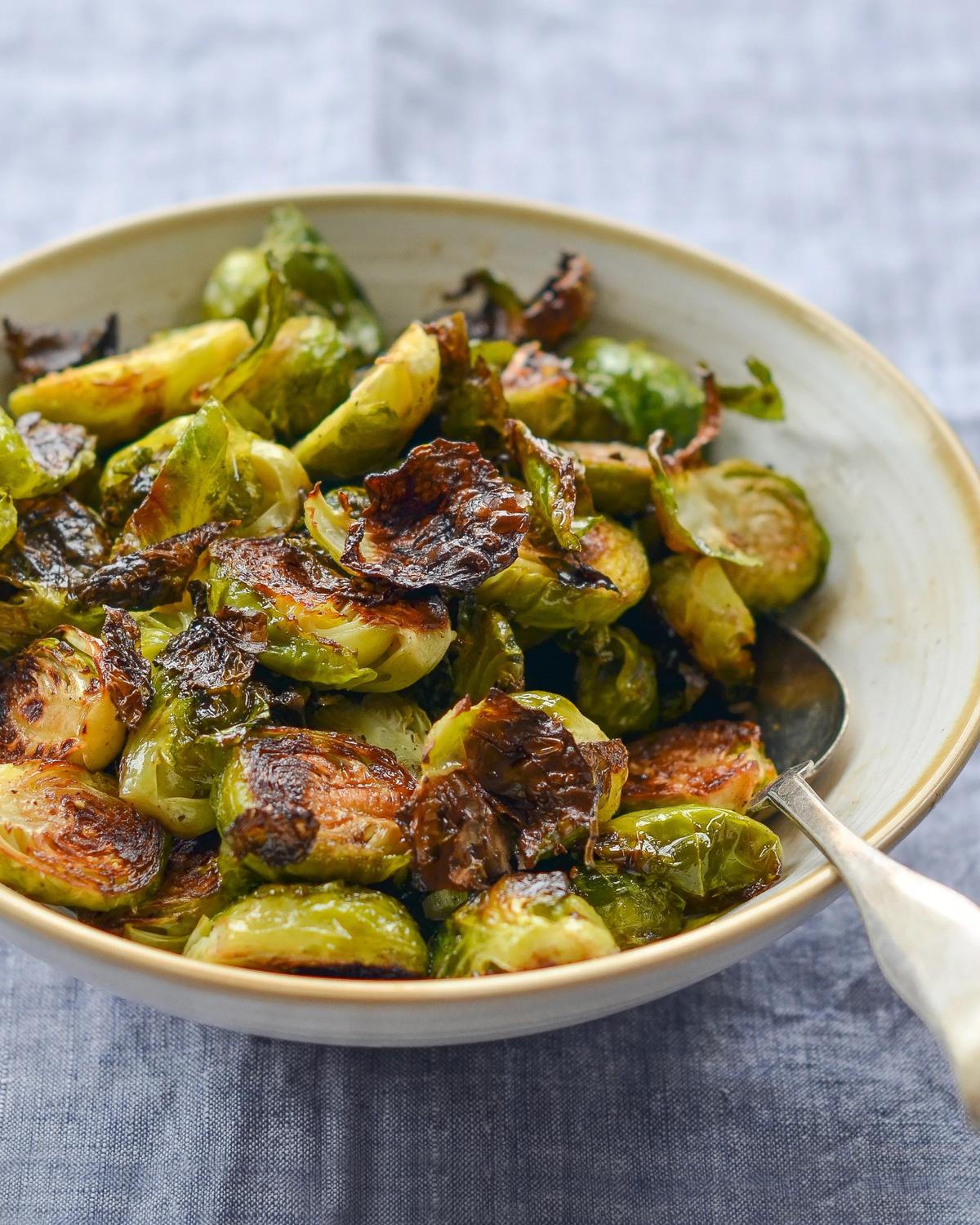 Roasted Brussels Sprouts With Balsamic Vinegar & Honey