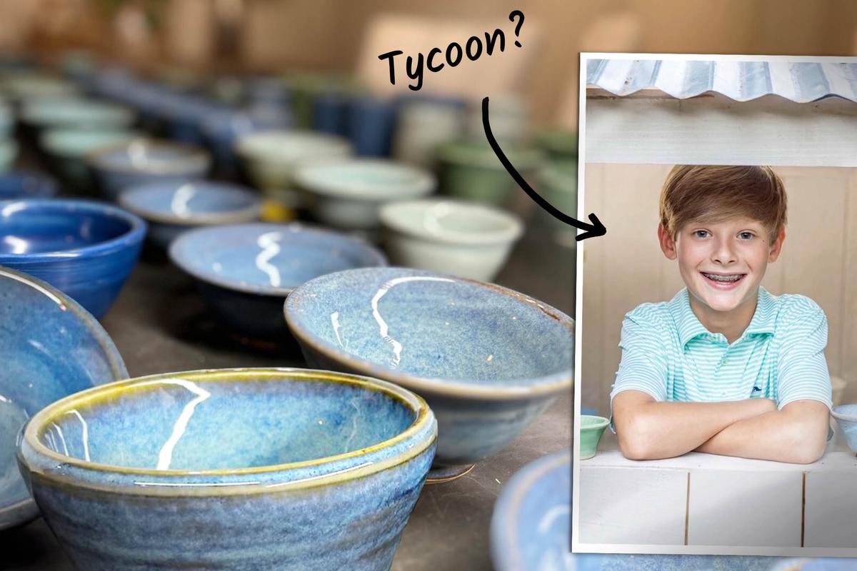 12-Year-Old Alabama Boy Turns Clay Spinning Into Pottery Business Selling Bowls From Home