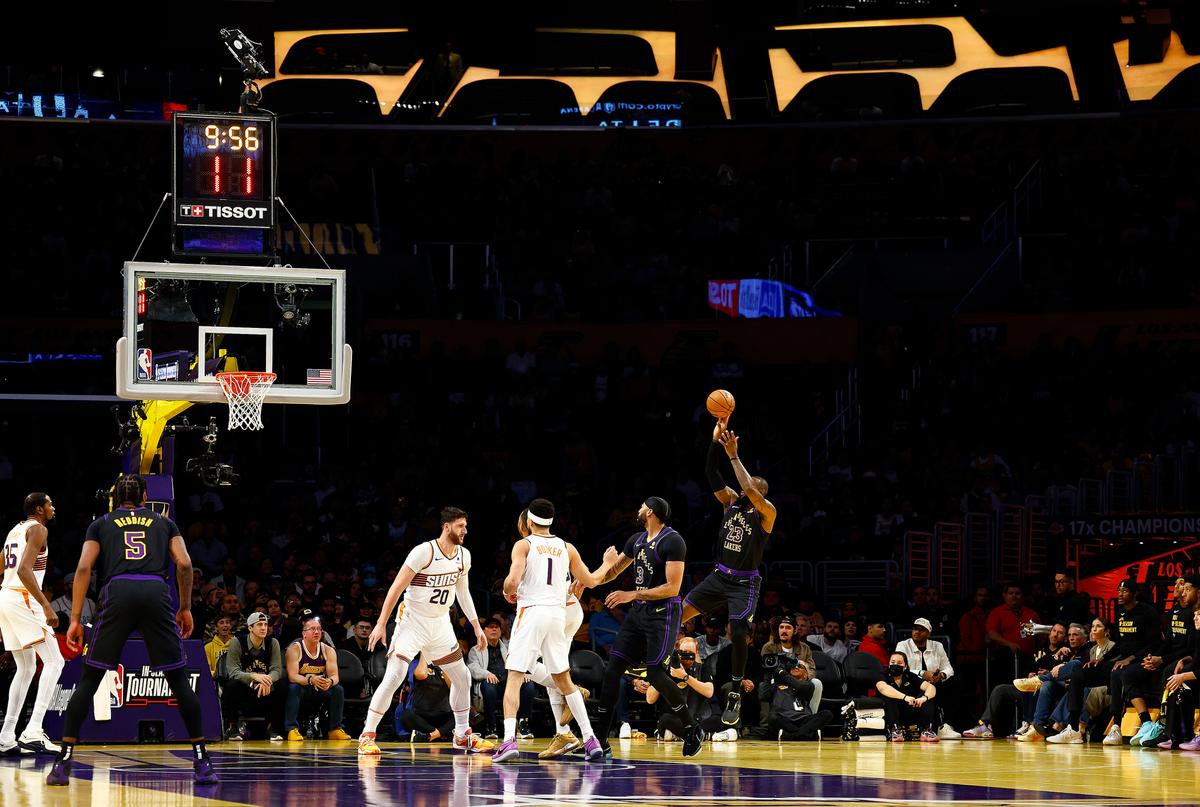LeBron Leads Lakers to the In-season Tournament Semifinals With a 106–103 Win Over Suns