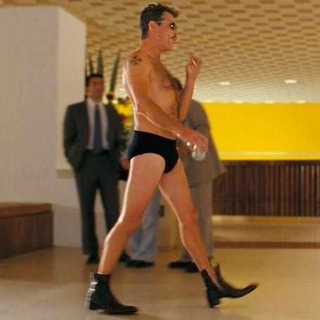 Pierce Brosnan in a scene from “The Matador.” (Miramax)
