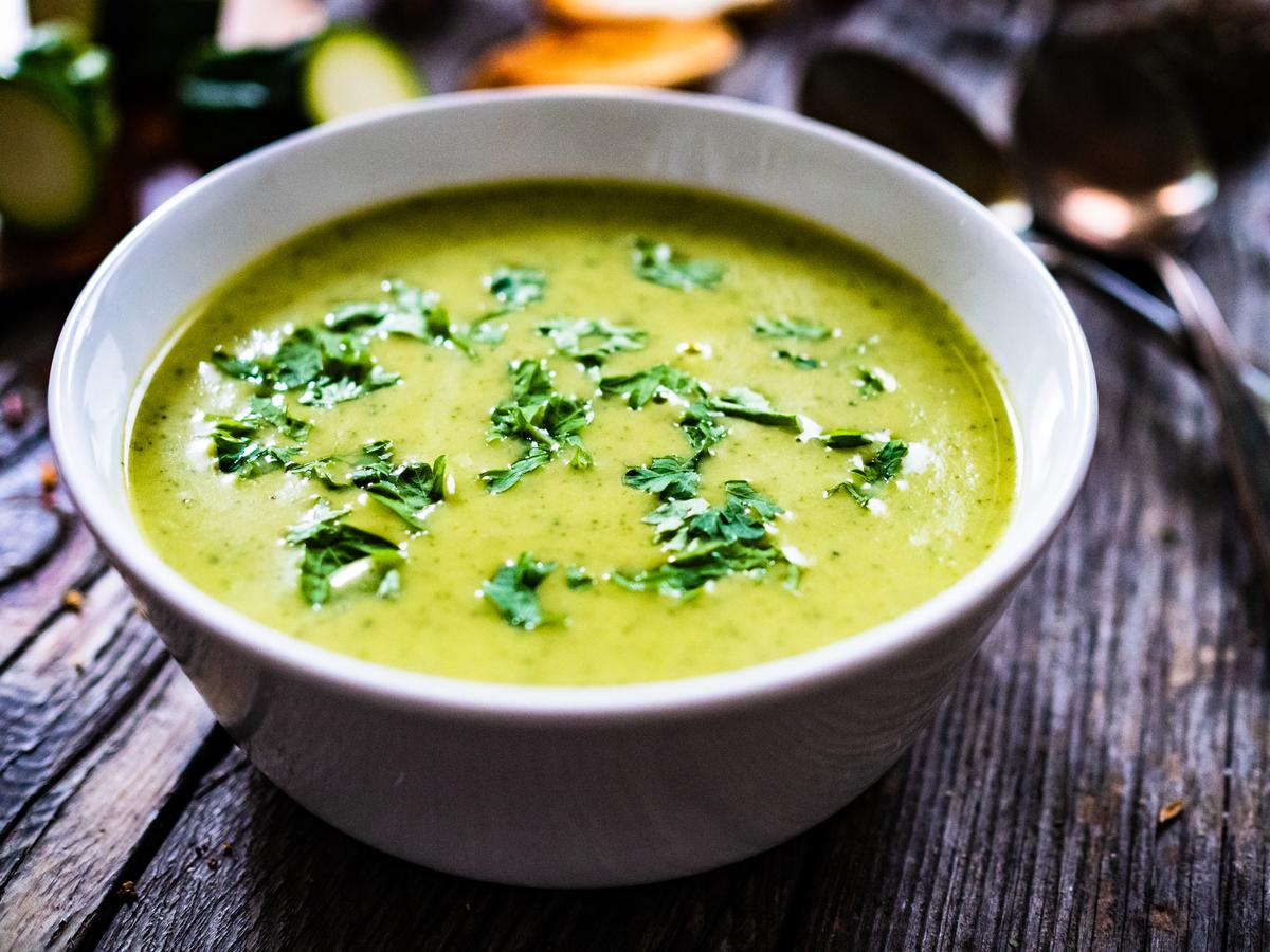 Lighten Up Your Post-Holiday Menu With Zucchini Soup