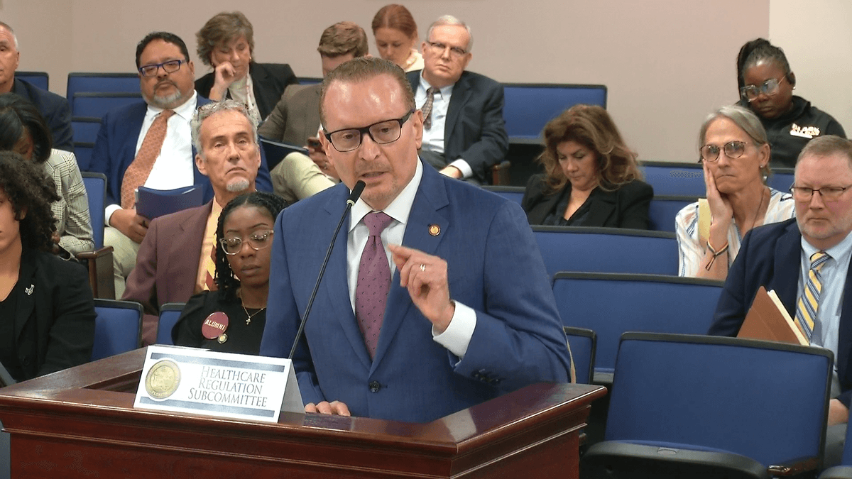 Florida state Rep. Ralph Massullo (R-Lecanto) proposed HB 1269 on Feb. 1, 2024, to cap THC levels in recreational marijuana if Florida passes a Constitutional amendment to legalize recreational sales on Nov. 4, 2024. (Florida House of Representative/Screenshot via The Florida Channel)
