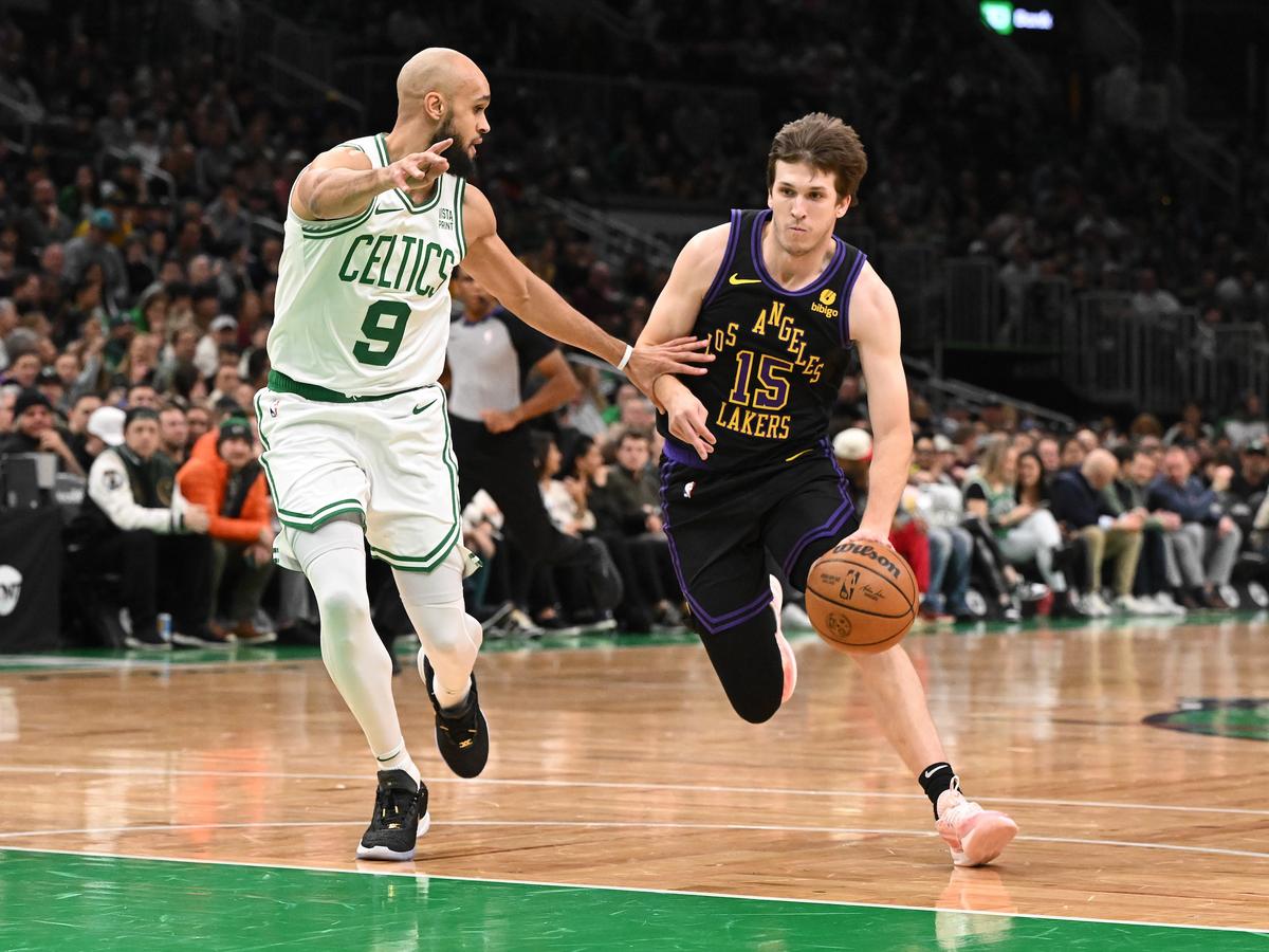 Austin Reaves Hits 7 3-pointers, Lakers Stun Celtics 114–105 Without LeBron James, Anthony Davis